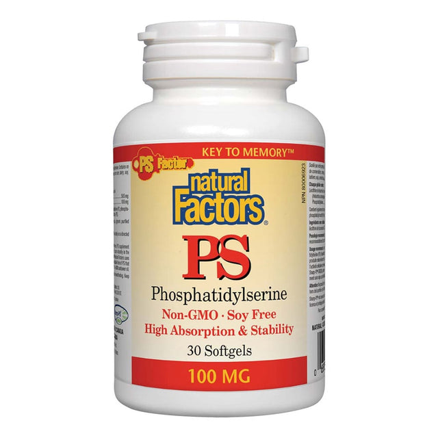 Natural Factors Phosphatidylserine PS, 100 mg, 30 Softgels - Natural Factors