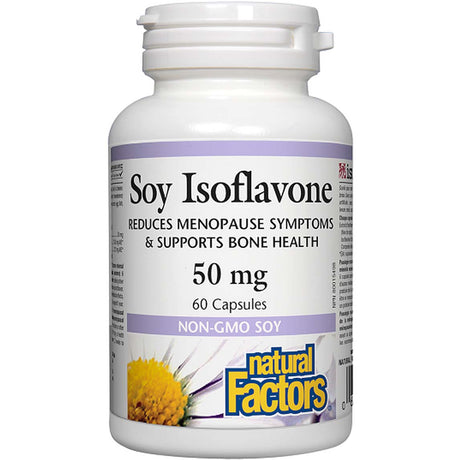 Soy Isoflavone Complex, 50 mg, 60 Capsules - Natural Factors - Natural Factors