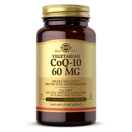 Solgar Coq10, 60 mg, 180 Vegetarian Vegetable Capsules - Solgar