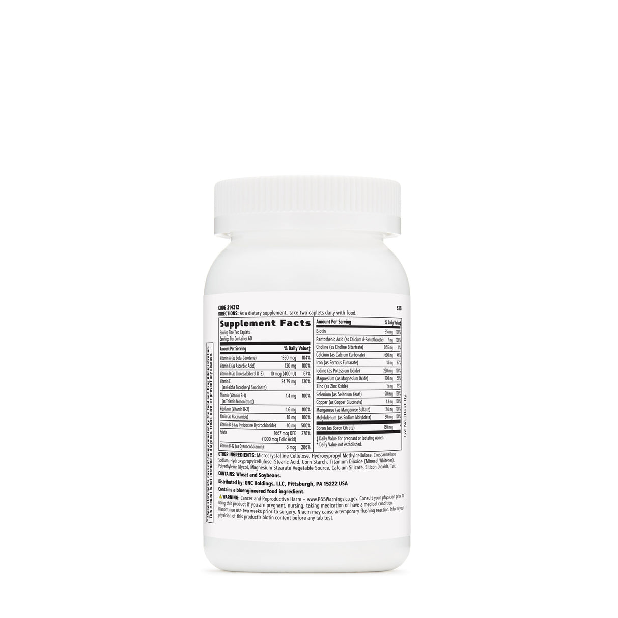 GNC Women's Prenatal Formula with Iron - welzo