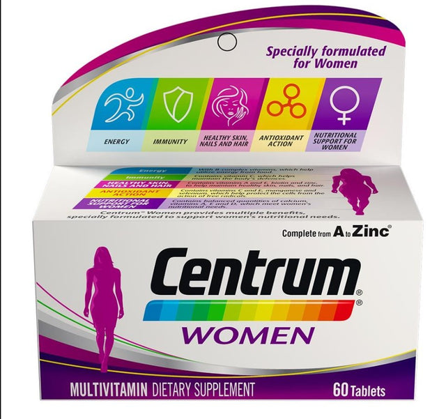 Centrum Multivitamins for Women, 60 Tablets - Centrum