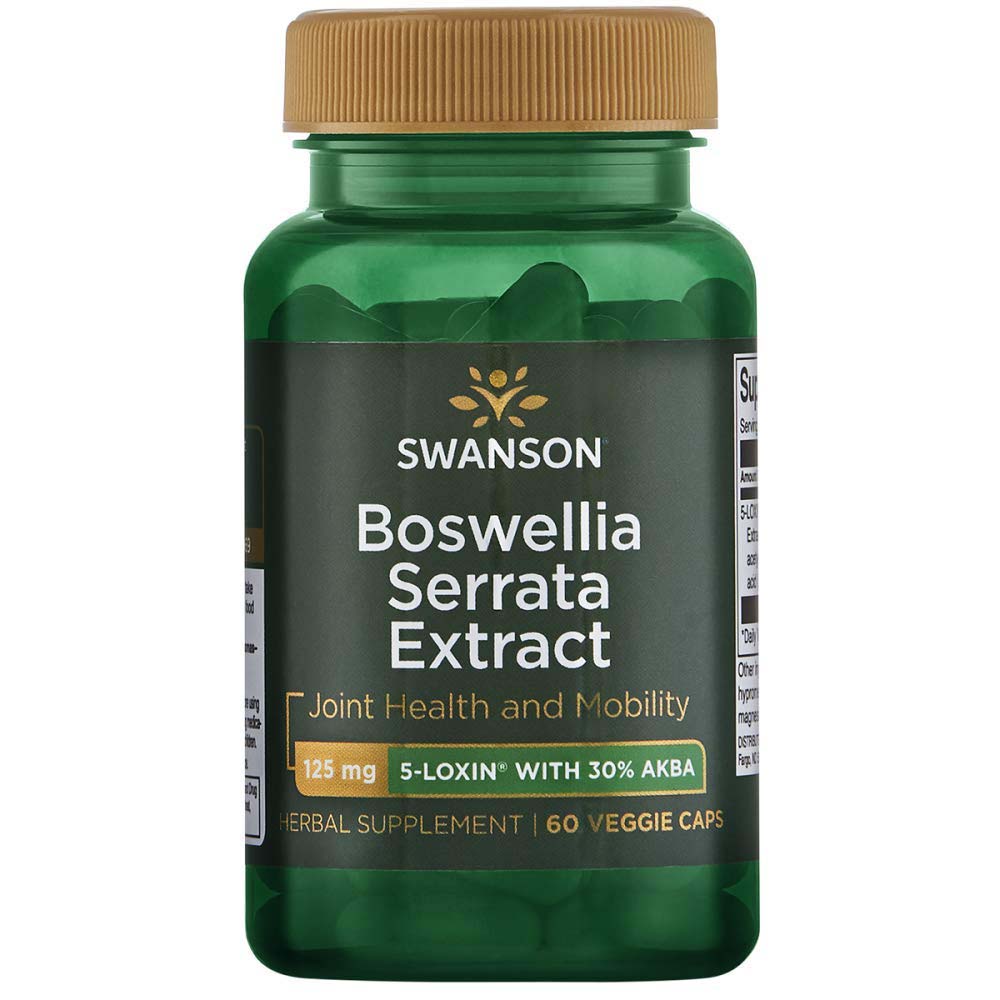 Swanson Boswellia Serrata Extract, 125 mg, 60 Veggie Capsules - Swanson