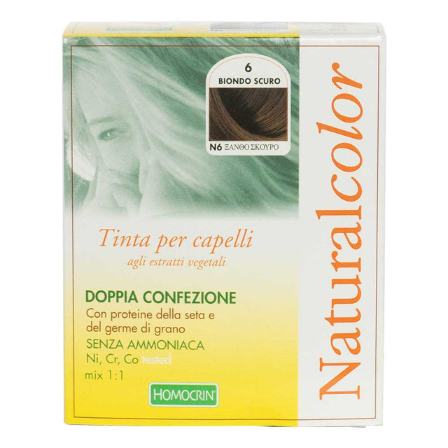 Homocrin Natural Hair Color, Dark Blonde (6) - HOMOCRIN