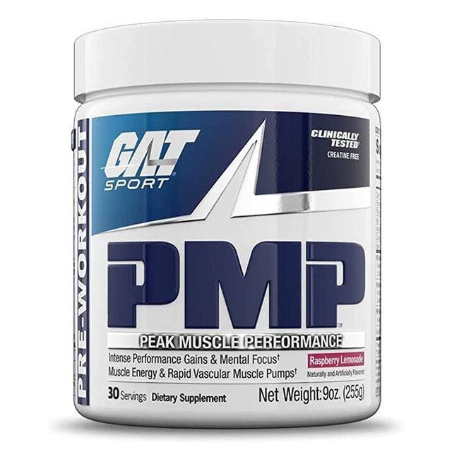 Gat Sport PMP Pre-Workout, Raspberry Lemonade, 30 Servings - GAT Sport