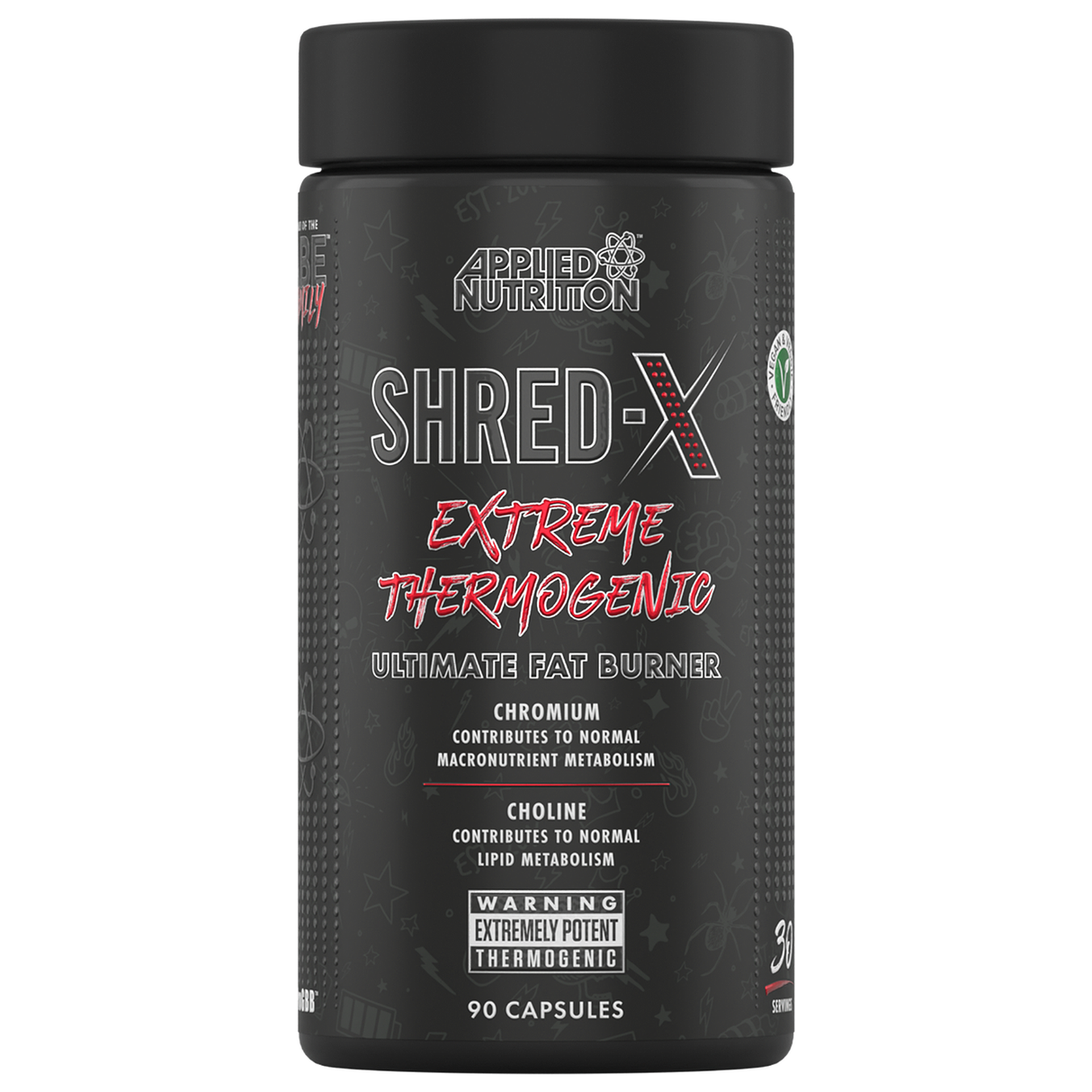 Shred X Extreme Thermogenic Applied Nutrition, 90 Capsules - Applied Nutrition