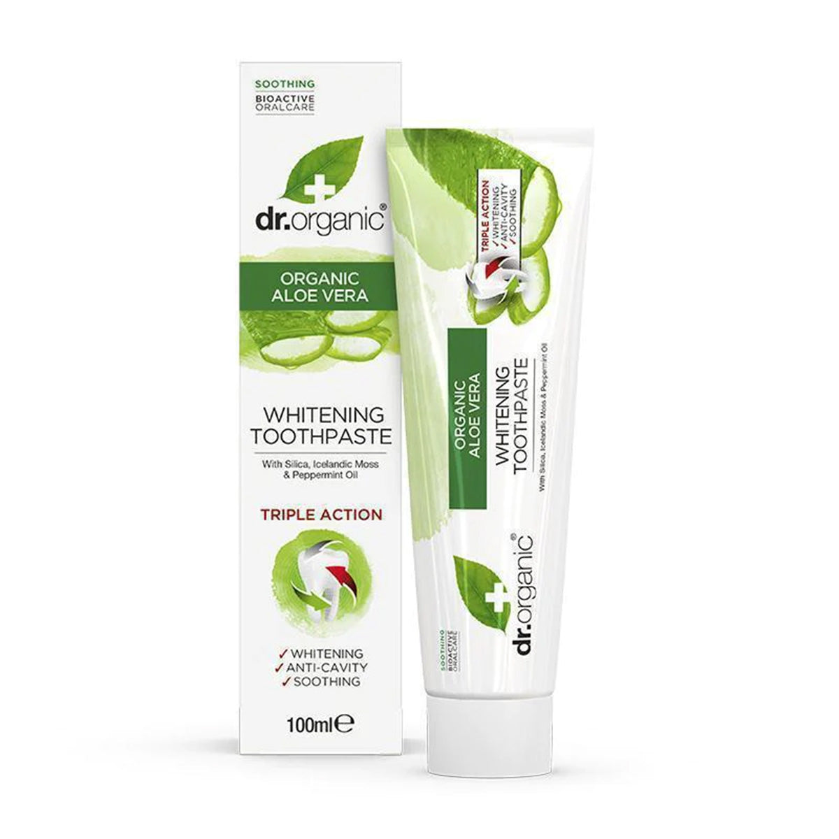 Dr Organic Aloe Vera Whitening Toothpaste, 100 ML - Dr Organic