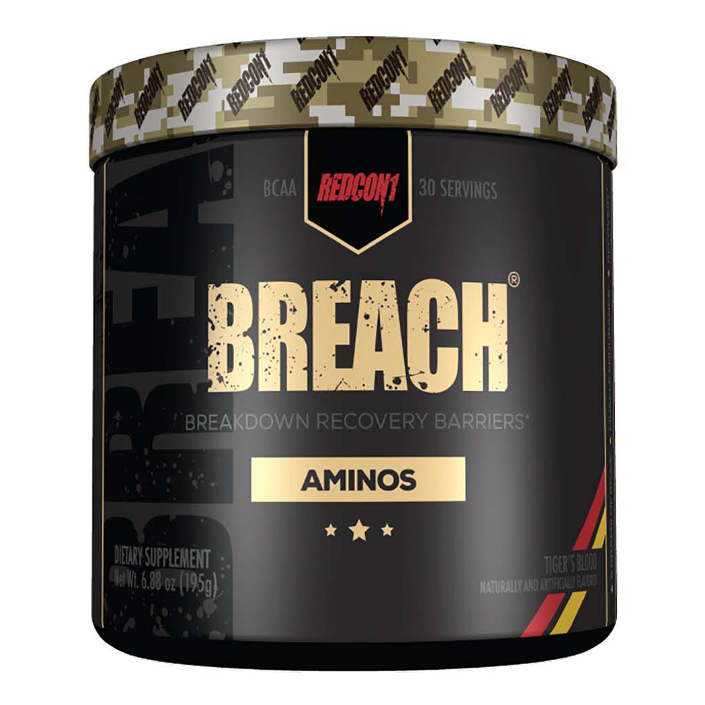 Redcon1 Breach Aminos BCAA, Tiger's Blood, 30 Servings - Redcon1