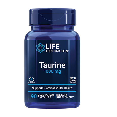 Life Extension Taurine, 1000 mg, 90 Veggie Capsules - Life Extension