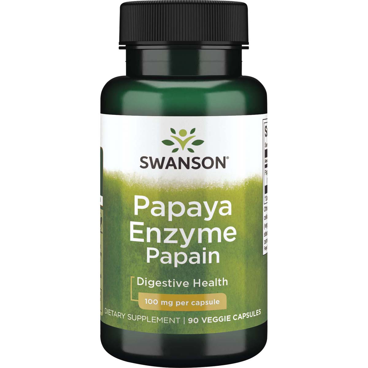 Swanson Papaya Enzyme Papain, 100 mg, 90 Veggie Capsules - Swanson