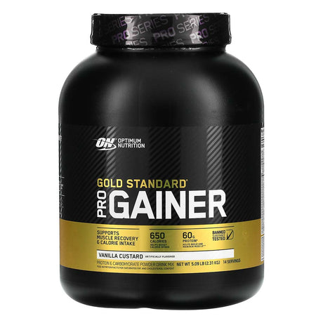 Gold Standard Optimum Nutrition Pro Gainer, Vanilla Custard, 5 LB - Optimum Nutrition