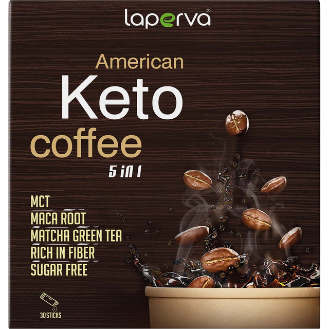 Laperva American Keto Coffee 5 in 1, 30 Sticks - Laperva