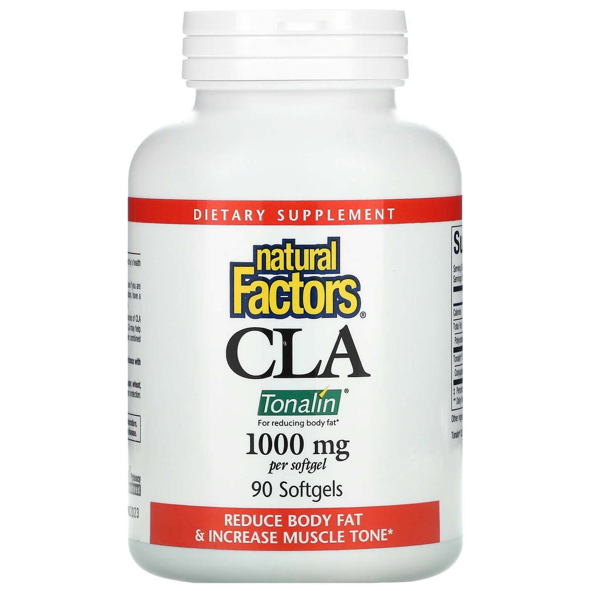 Tonalin CLA, 1000 mg, 90 Softgels - Natural Factors - Natural Factors