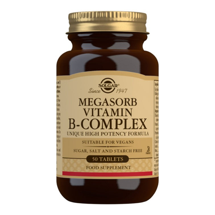 Solgar Megasorb B-complex 50 Tablets, 50 - Solgar