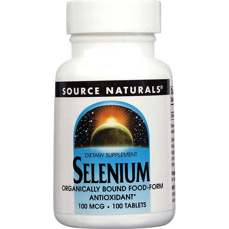 Source Naturals Selenium, 100 Tablets, 100 mcg - Source Naturals