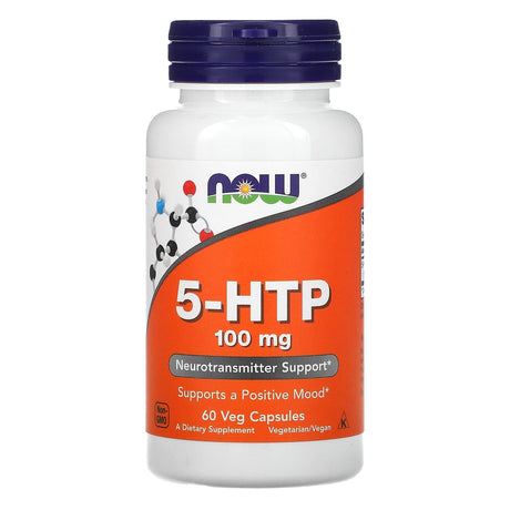 Now 5-HTP, 100 mg, 60 Veggie Capsules - Now