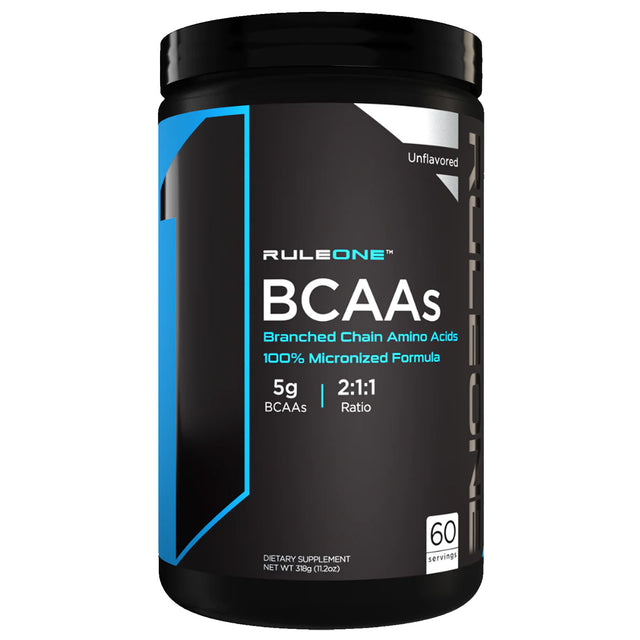 Bcaa, Unflavored, Rule 1 R1, 60 - Rule 1