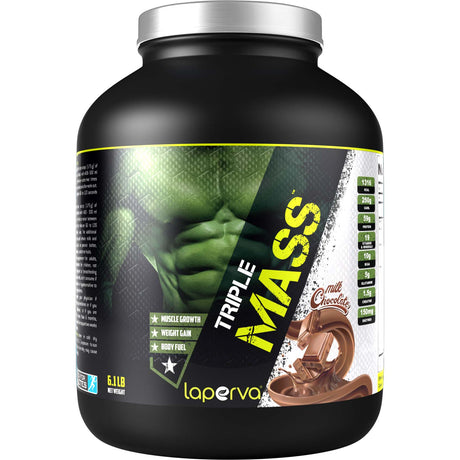 Laperva Triple Mass Gainer, 6 LB, Milk Chocolate - Laperva