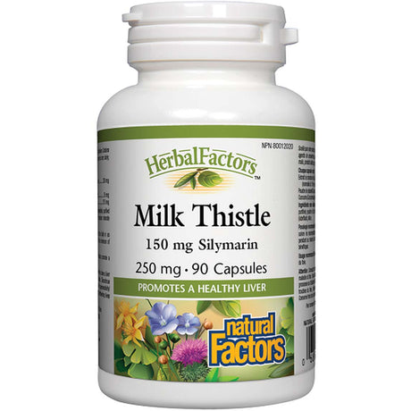 Milk Thistle, 250 mg, 90 Capsules - Natural Factors - Natural Factors