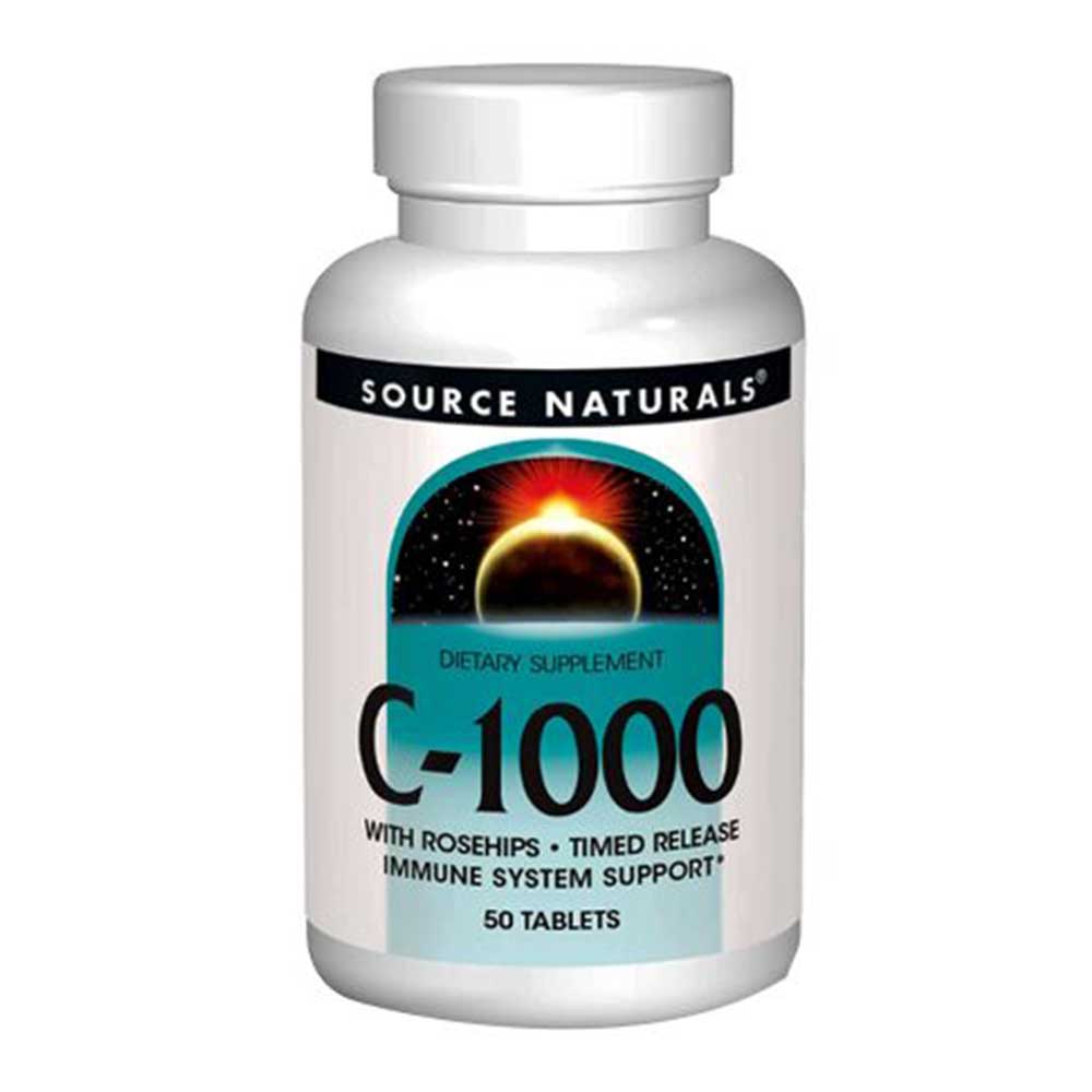 Source Naturals Time Release C-1000, 1000 mg, 50 Tablets - Source Naturals