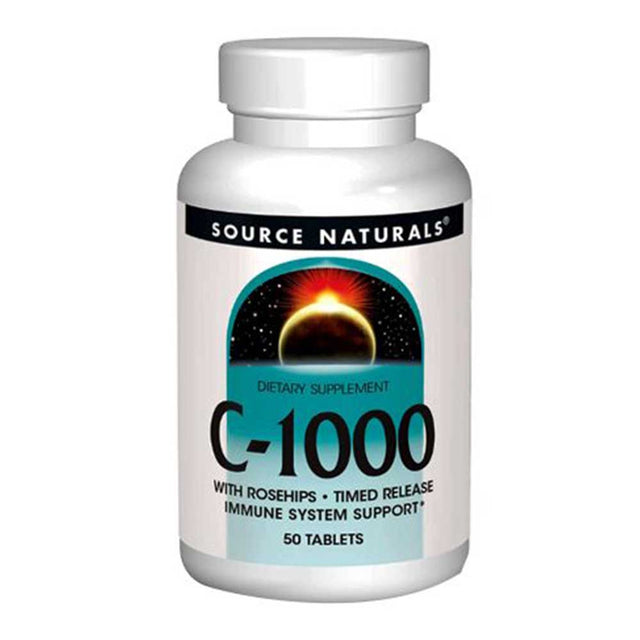 Source Naturals Time Release C-1000, 1000 mg, 50 Tablets - Source Naturals