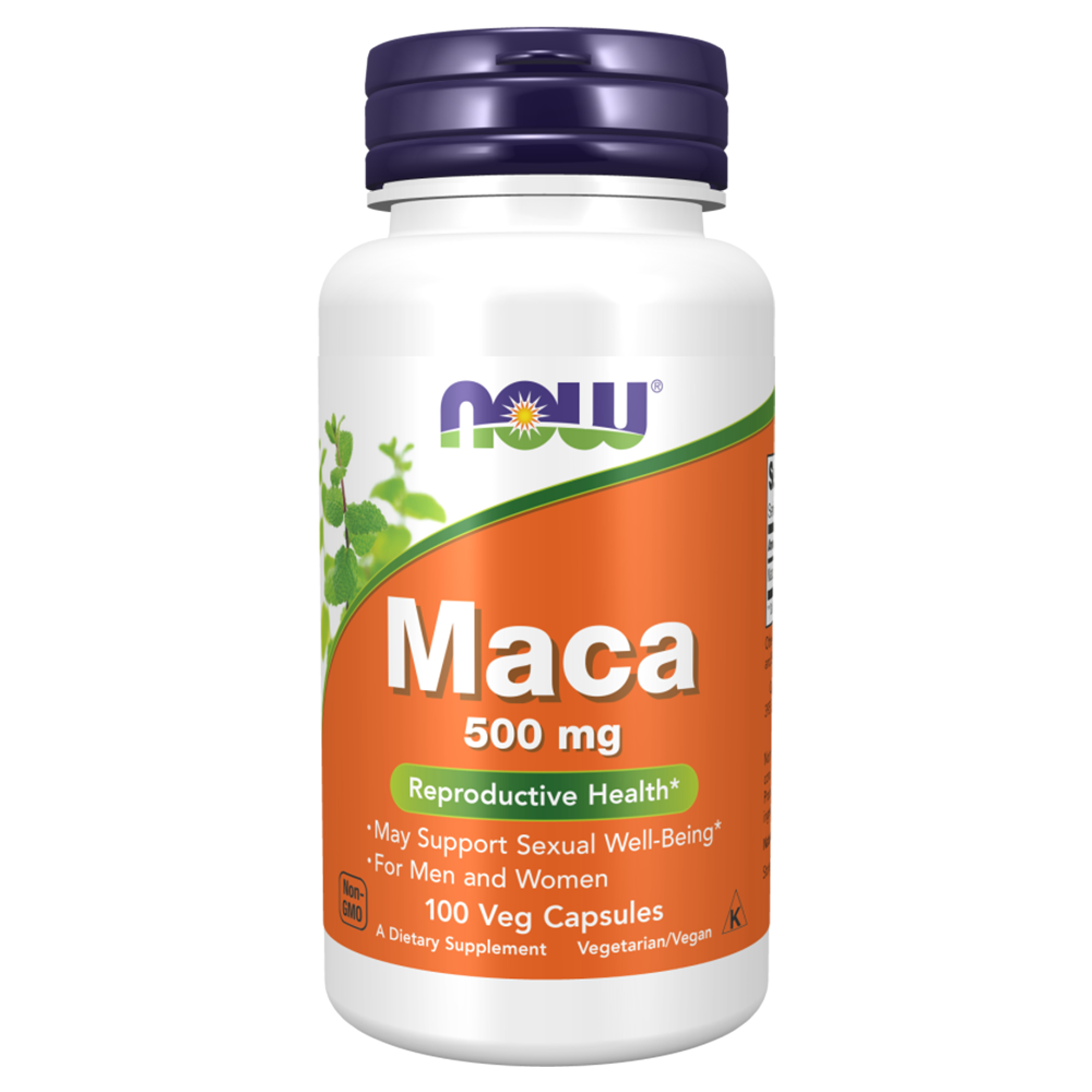 Now Maca, 500 mg, 100 Veggie Capsules - Now