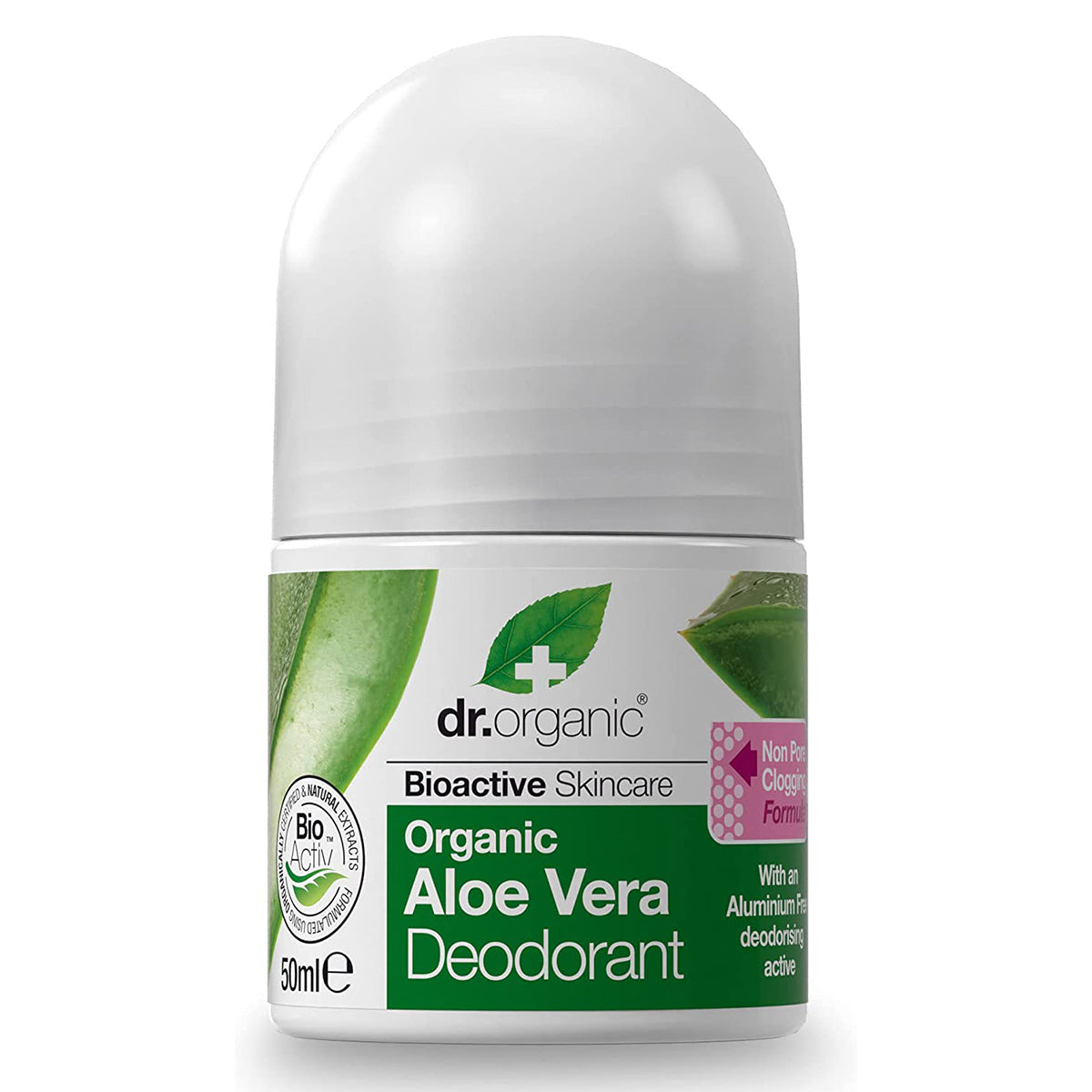 Dr Organic Aloe Vera Deodorant, 50 ML - Dr Organic