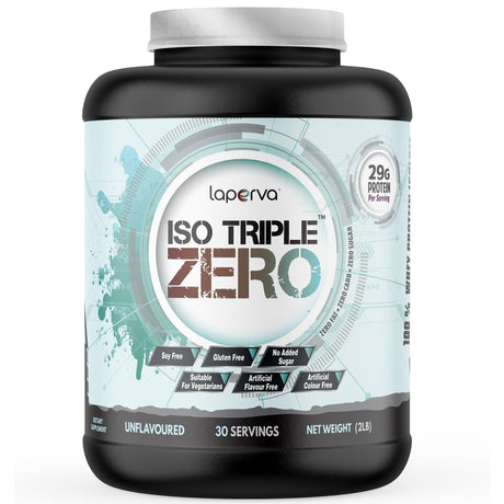 Laperva Iso Triple Zero Next Generation Unflavored Whey Protein, 2 LB - Laperva