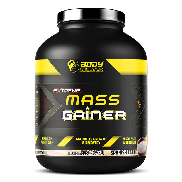 Spanish Latte Body Builder Extreme Mass Gainer, 5 LB - Body Builder