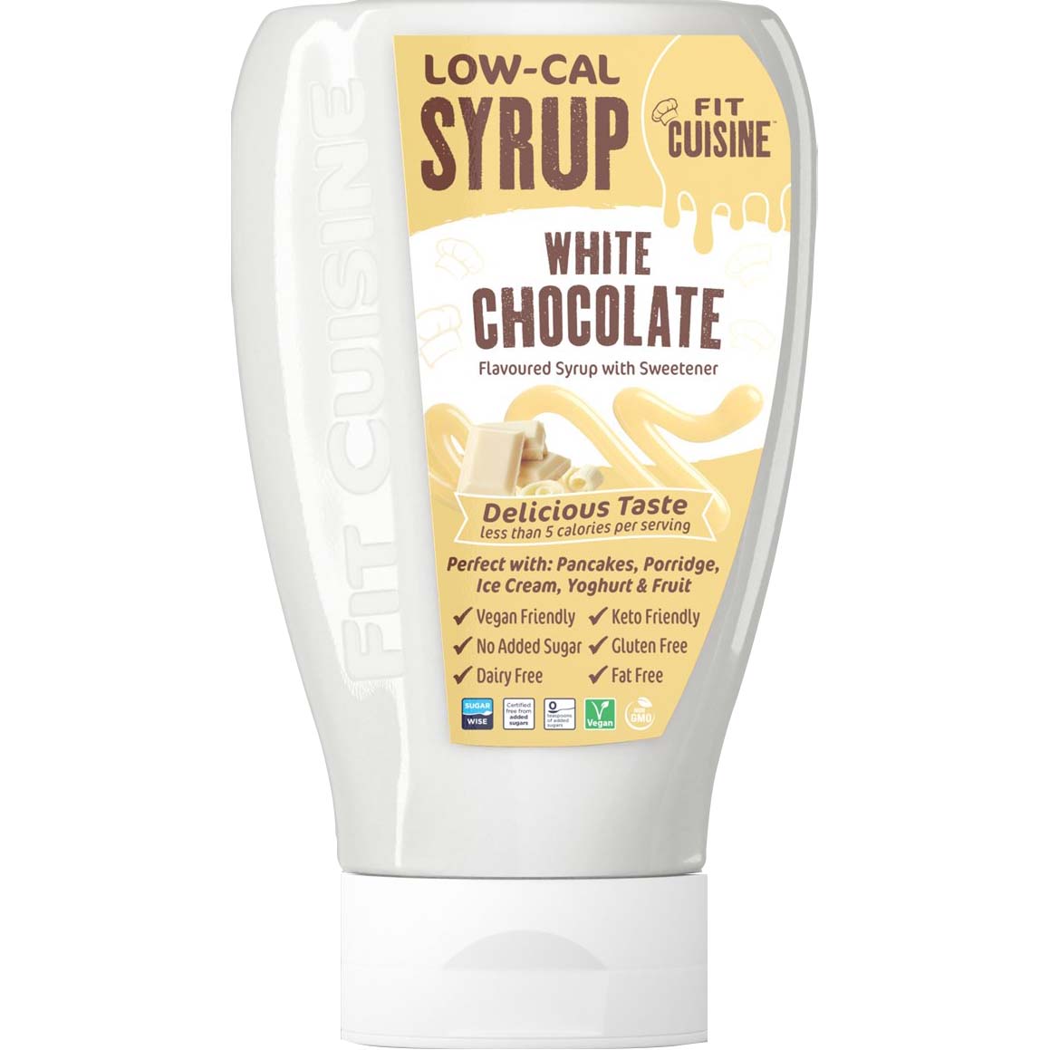 Low Cal White Chocolate Syrup, Applied Nutrition, 425 ML - Applied Nutrition