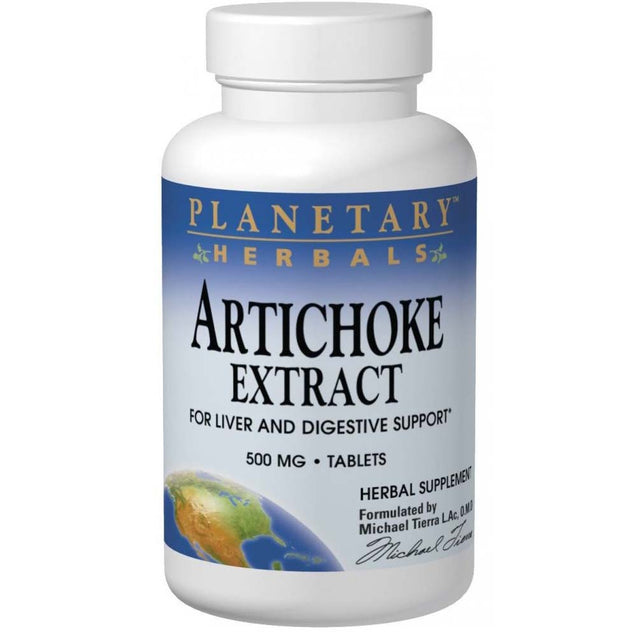 Herbals Planetary Artichoke Extract, 500 mg, 60 Tablets - Planetary Herbals