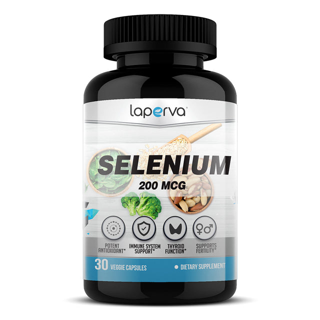 Laperva Selenium, 200 mg, 30 Veggie Capsules - Laperva