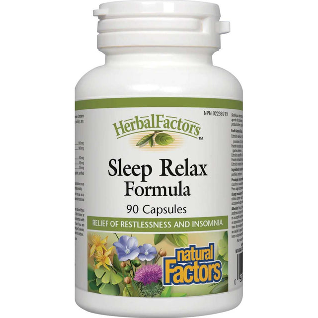 Natural Factors Relax, Sleep 90 Capsules - Natural Factors