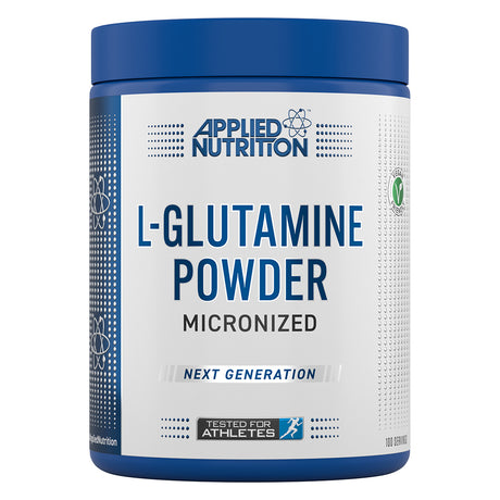 Micronized Unflavored L-Glutamine Powder, Applied Nutrition, 500 Gm - Applied Nutrition