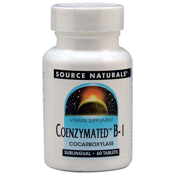 Source Naturals Coenzymated B-1, 25 mg, 60 Tablets - Source Naturals