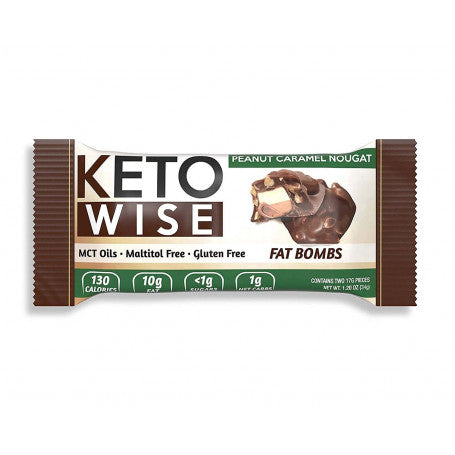 Peanut Caramel Nougat Keto Wise Fat Bombs, 1 Piece - Keto Wise