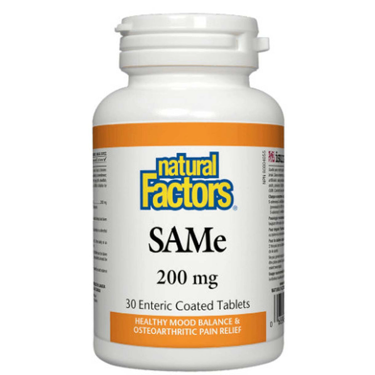 Natural Factors SAMe, 200 mg, 30 Tablets - Natural Factors