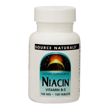 Niacin 100 mg 100 Tablets - Source Naturals - Source Naturals