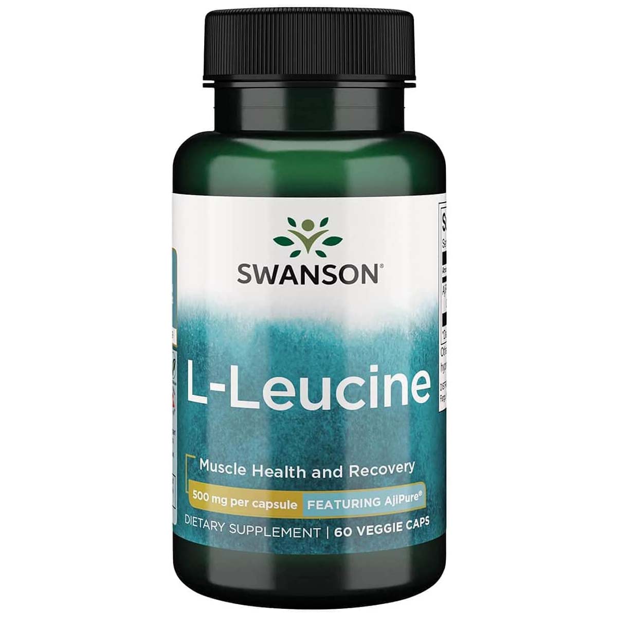 AjiPure L-Leucine, 500 mg, 60 Veggie Capsules - Swanson - Swanson