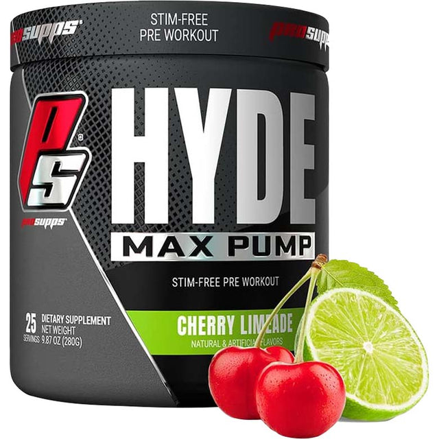 Pro Supps Hyde Max Pump, Cherry Limeade, 25 Servings - Pro Supps