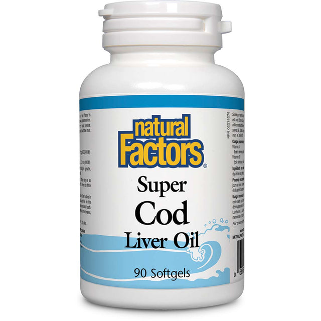 Natural Factors, 90 Softgels, Super Cod Liver Oil - Natural Factors