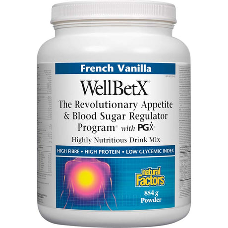 Natural Factors WellBetX The Revolutionary Appetite (French Vanilla, 854 Gm) - Natural Factors