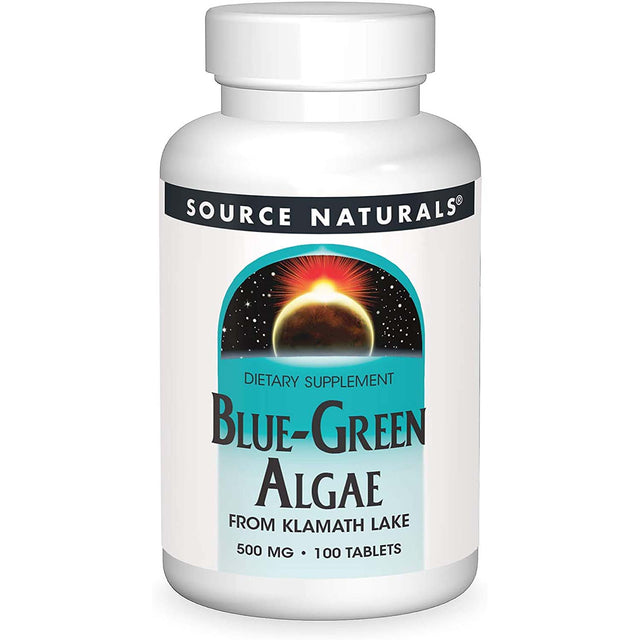 Source Naturals, 500 mg, Blue Green Algae, 100 Tablets - Source Naturals