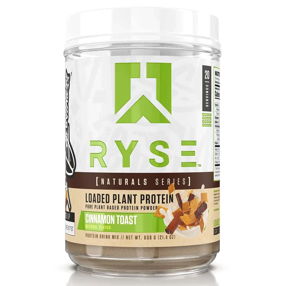 RYSE Loaded Plant Protein, Cinnamon Toast, 20) Reorder the words in the title - RYSE