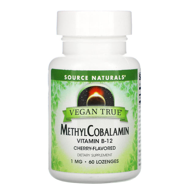 Source Naturals Vegan True Methylcobalamin, 1 mg, 60 Lozenges - Source Naturals