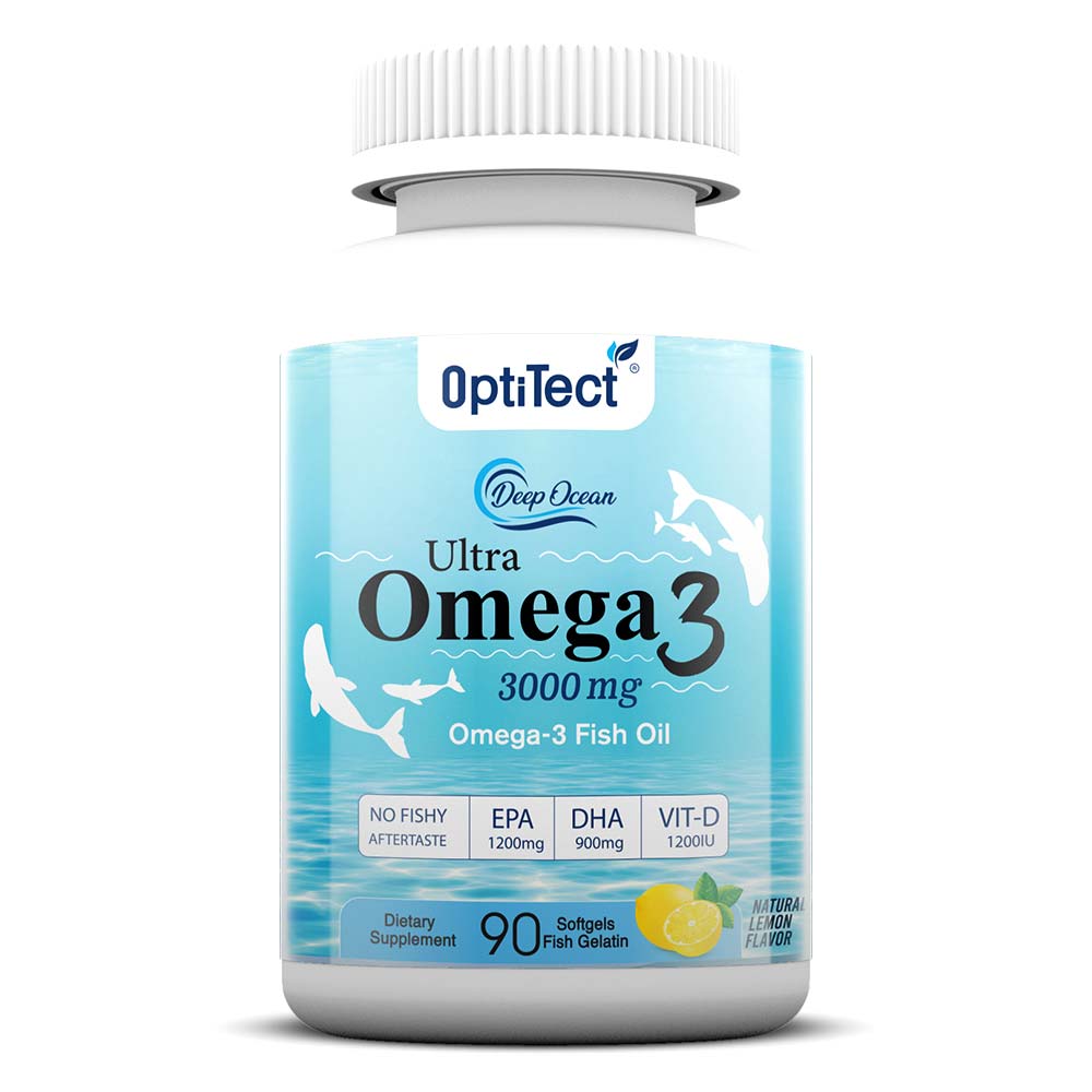 Ultra Omega3 Optitect, 90 Softgels, 3000 mg - Optitect