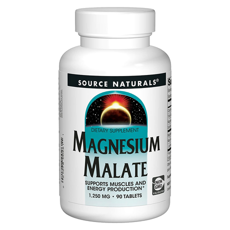 Source Naturals, 90 Tablets, Magnesium Malate, 1500 mg - Source Naturals