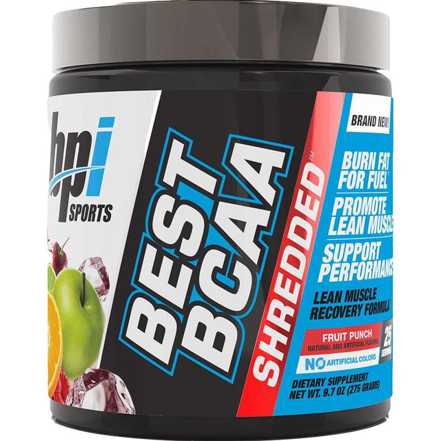 BPI Sports Best BCAA Shredded, Fruit Punch, 25 - bpi Sports