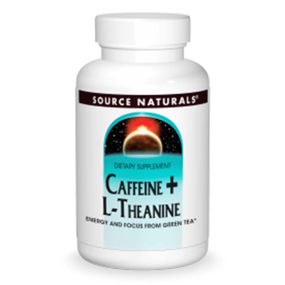 Source Naturals L-Theanine + Caffeine, 120 Tablets - Source Naturals