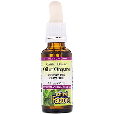 Organic Oil of Oregano, Natural Factors, 30 ml - Natural Factors