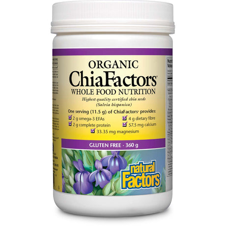 Natural Factors Organic Chia, 360 Gm - Natural Factors